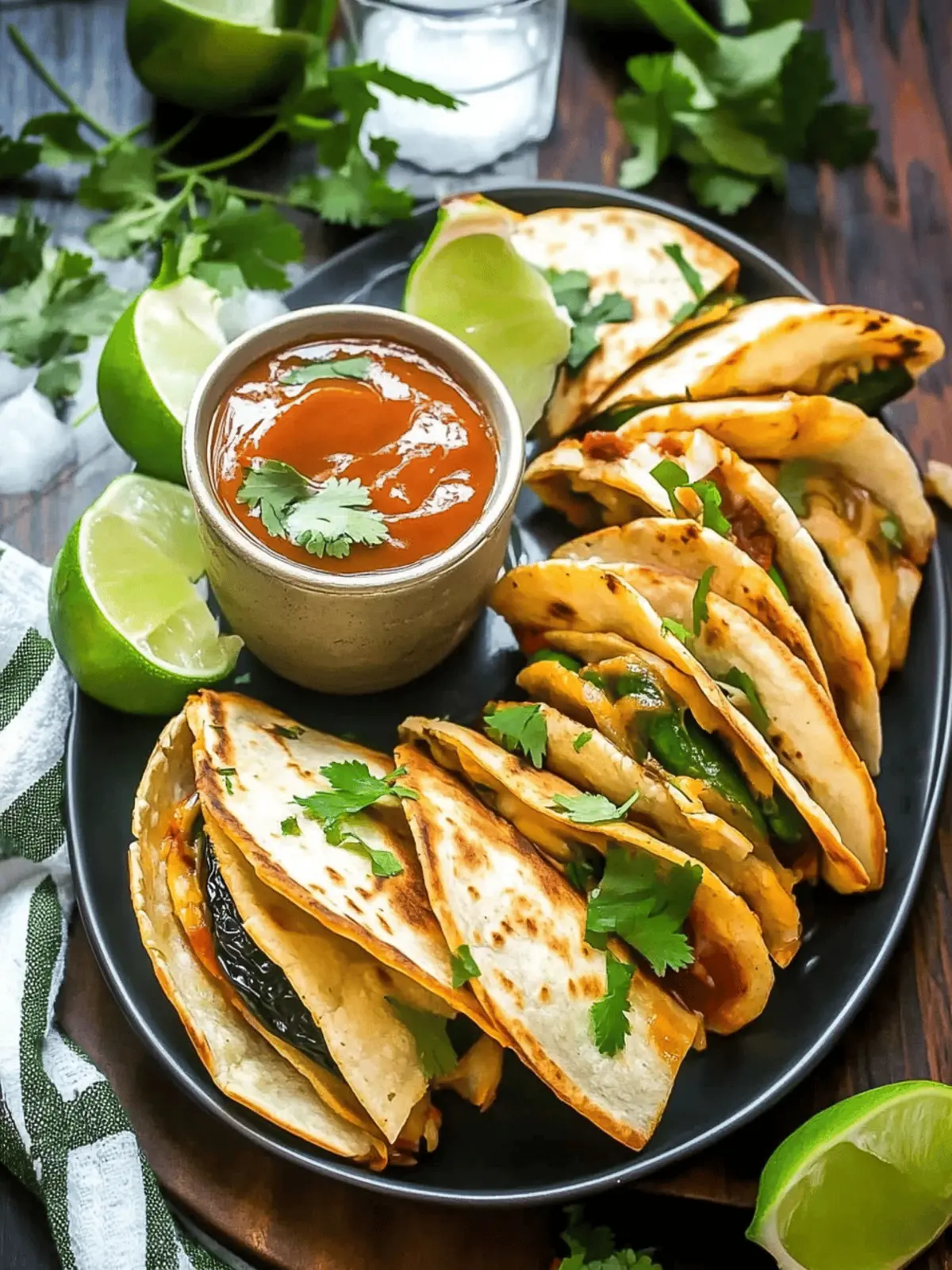 Mini Party Poblano Quesadillas