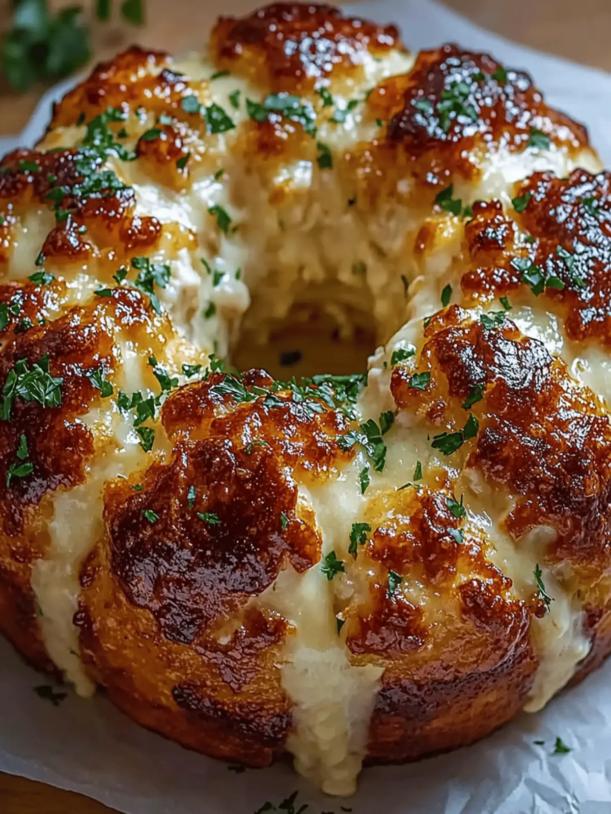 Chicken Alfredo Monkey Bread