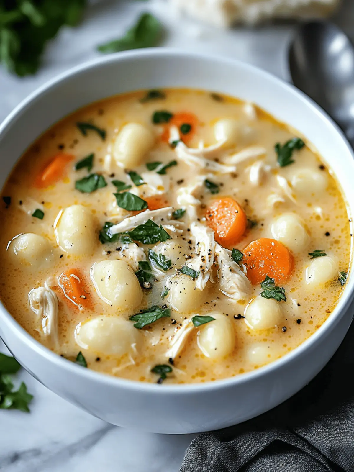Gnocchi in Chicken Soup