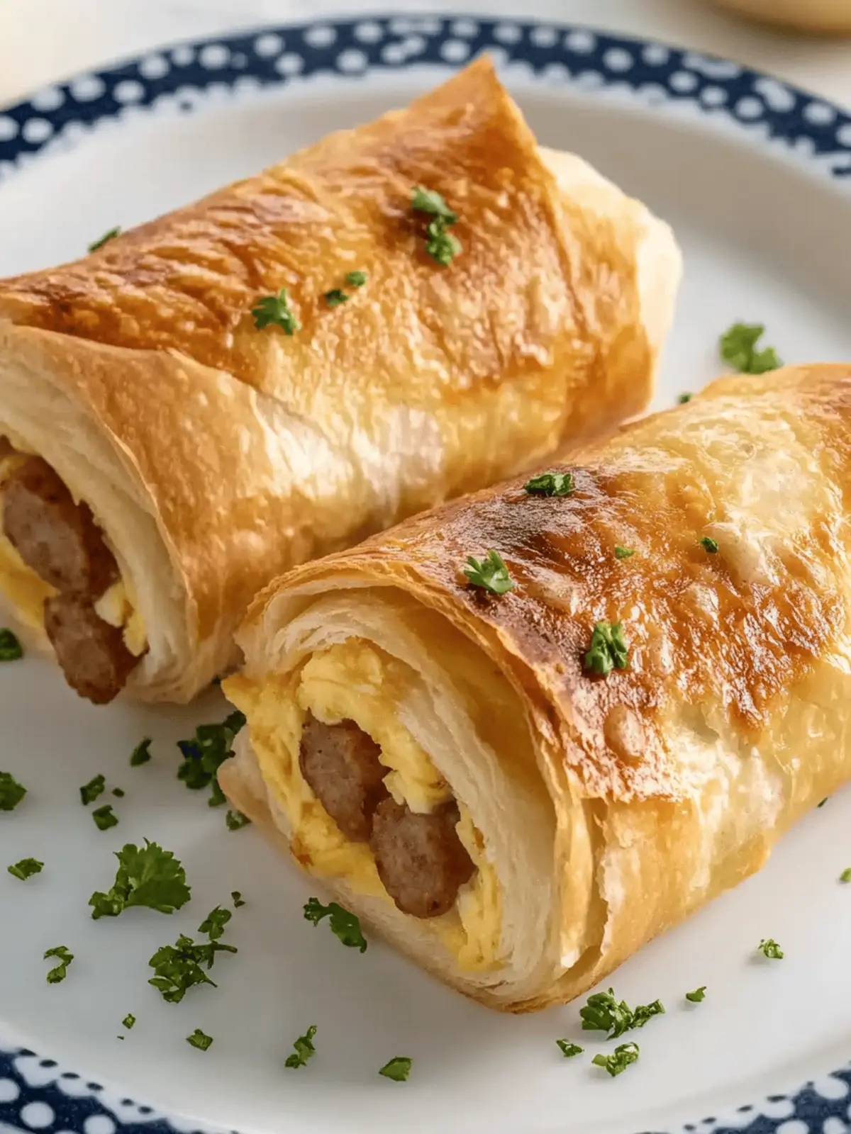 Sausage Egg Breakfast Roll-Ups
