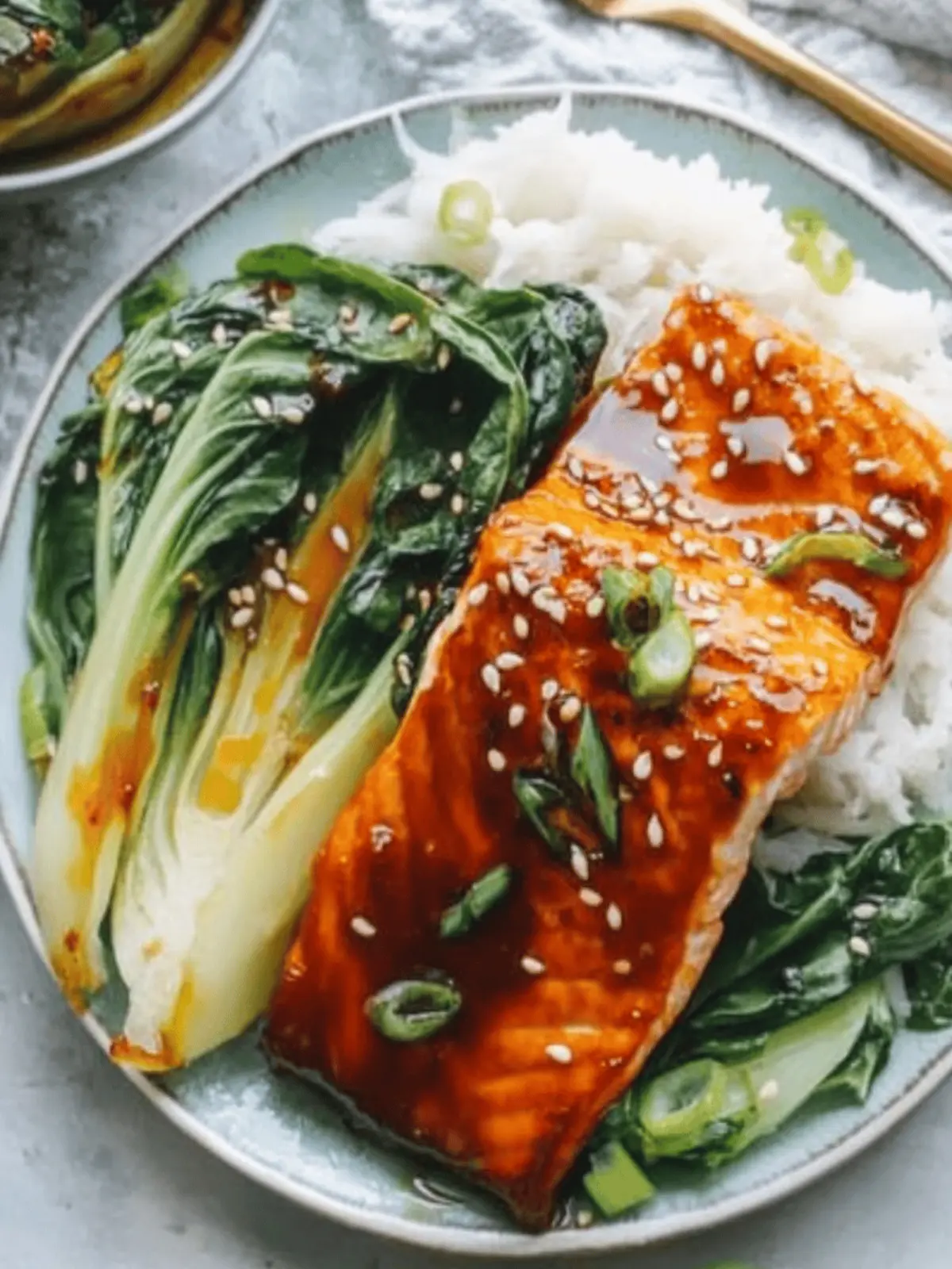 Sweet and Sour Salmon with Bok Choy
