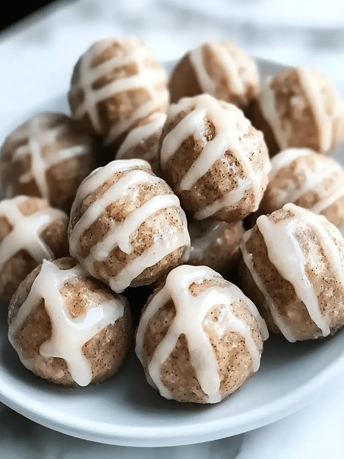 Cinnamon Roll Protein Bites