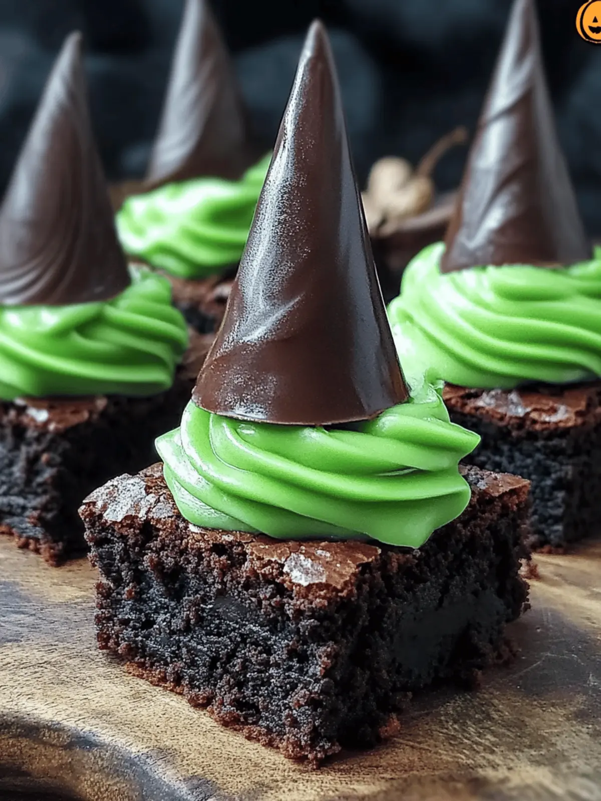 Wicked Witch Hat Brownies