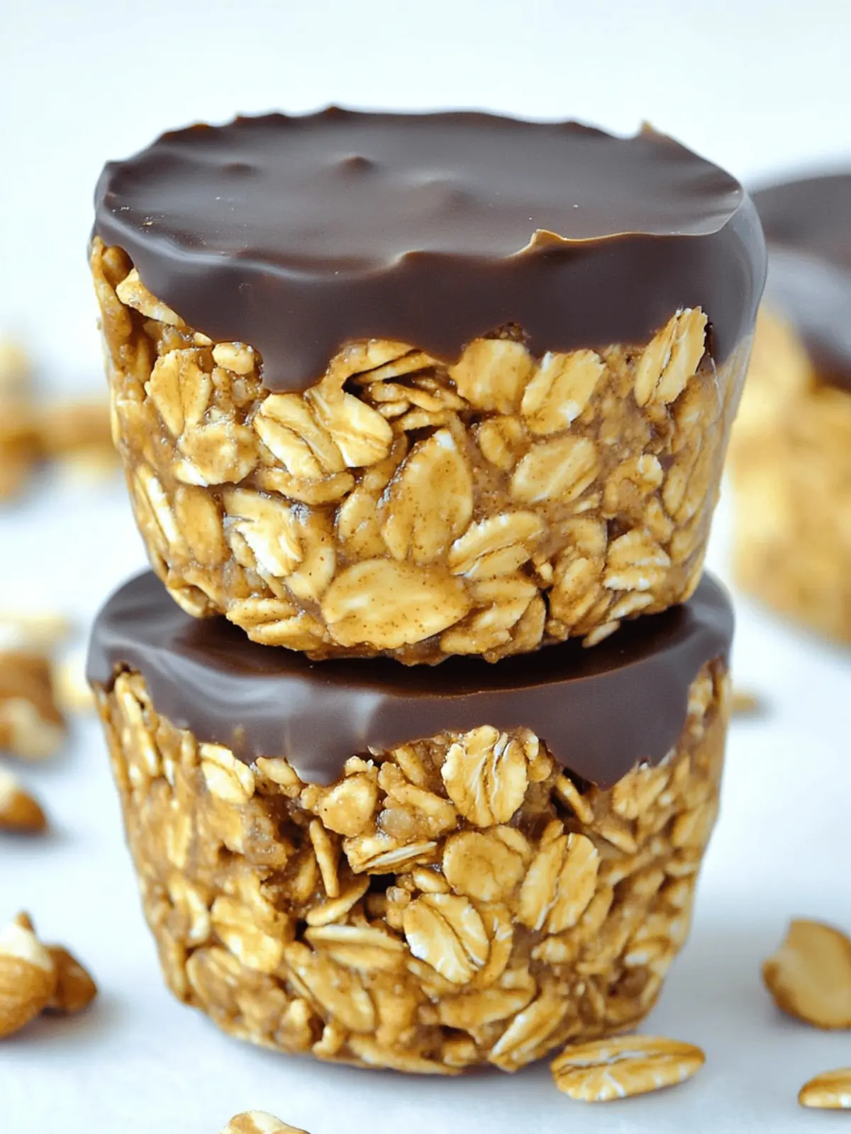 No Bake Peanut Butter Granola Cups