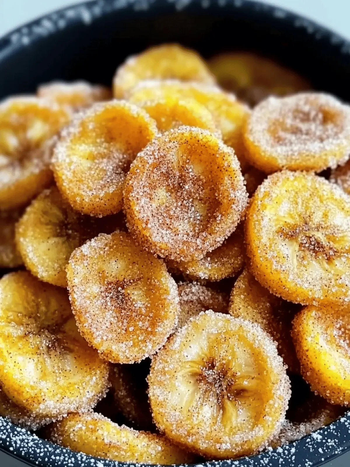 Cinnamon-Sugar Air Fryer Banana Chips