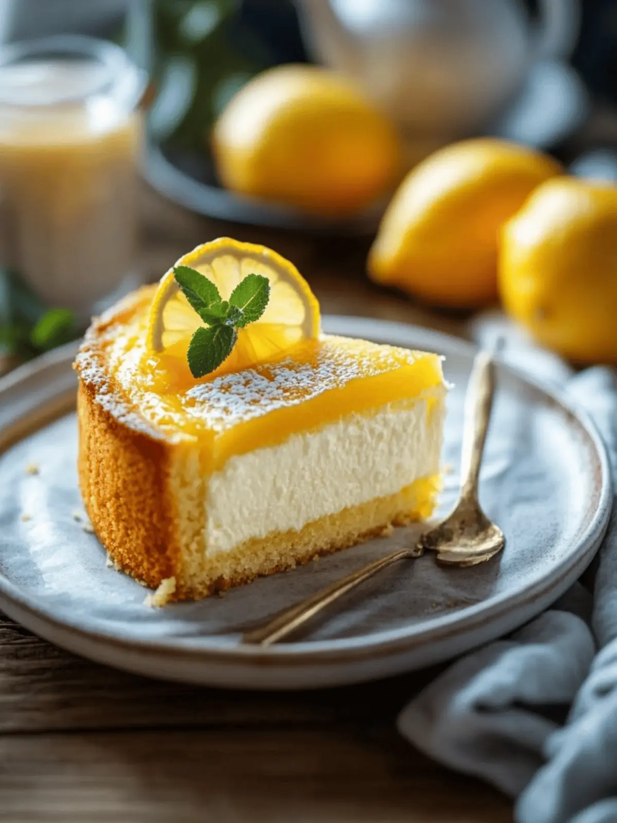 Traditional Irish Lemon Pudding Cake