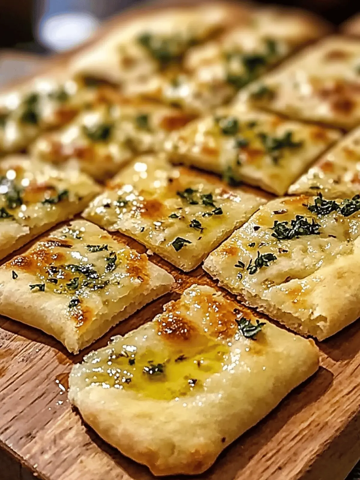 Air Fryer Garlic Flatbread