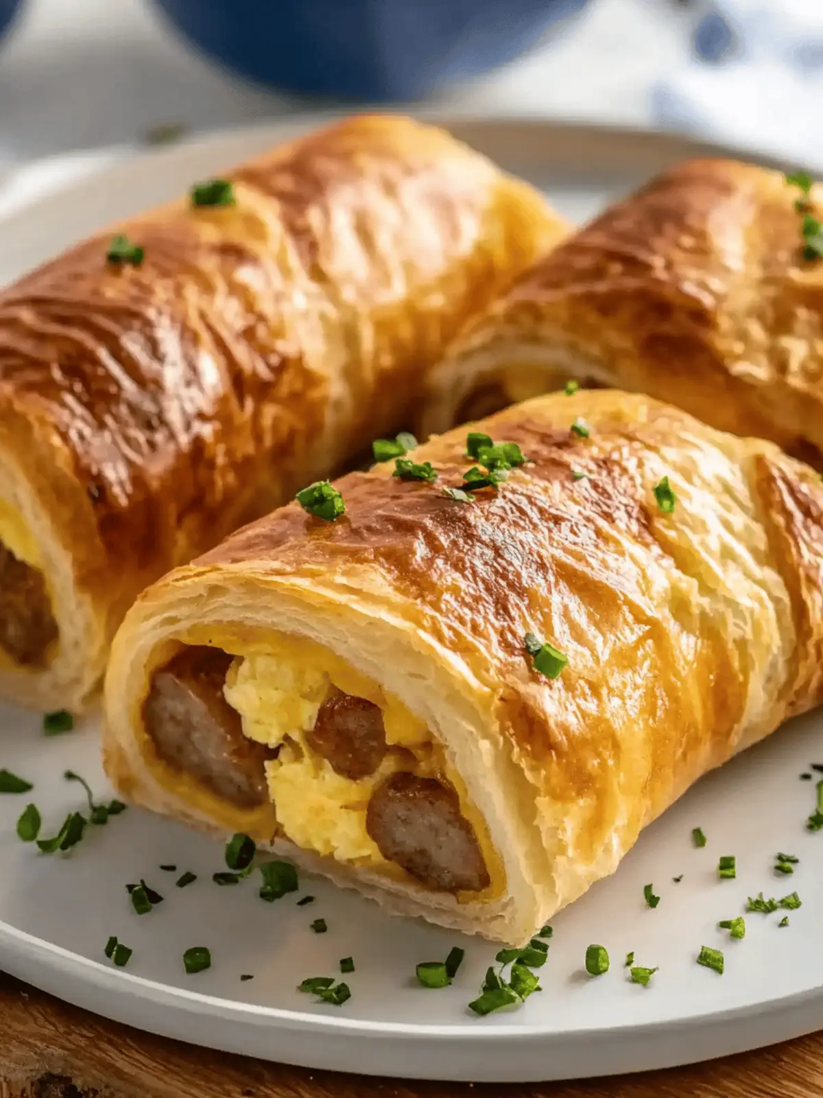 Sausage Egg Breakfast Roll-Ups