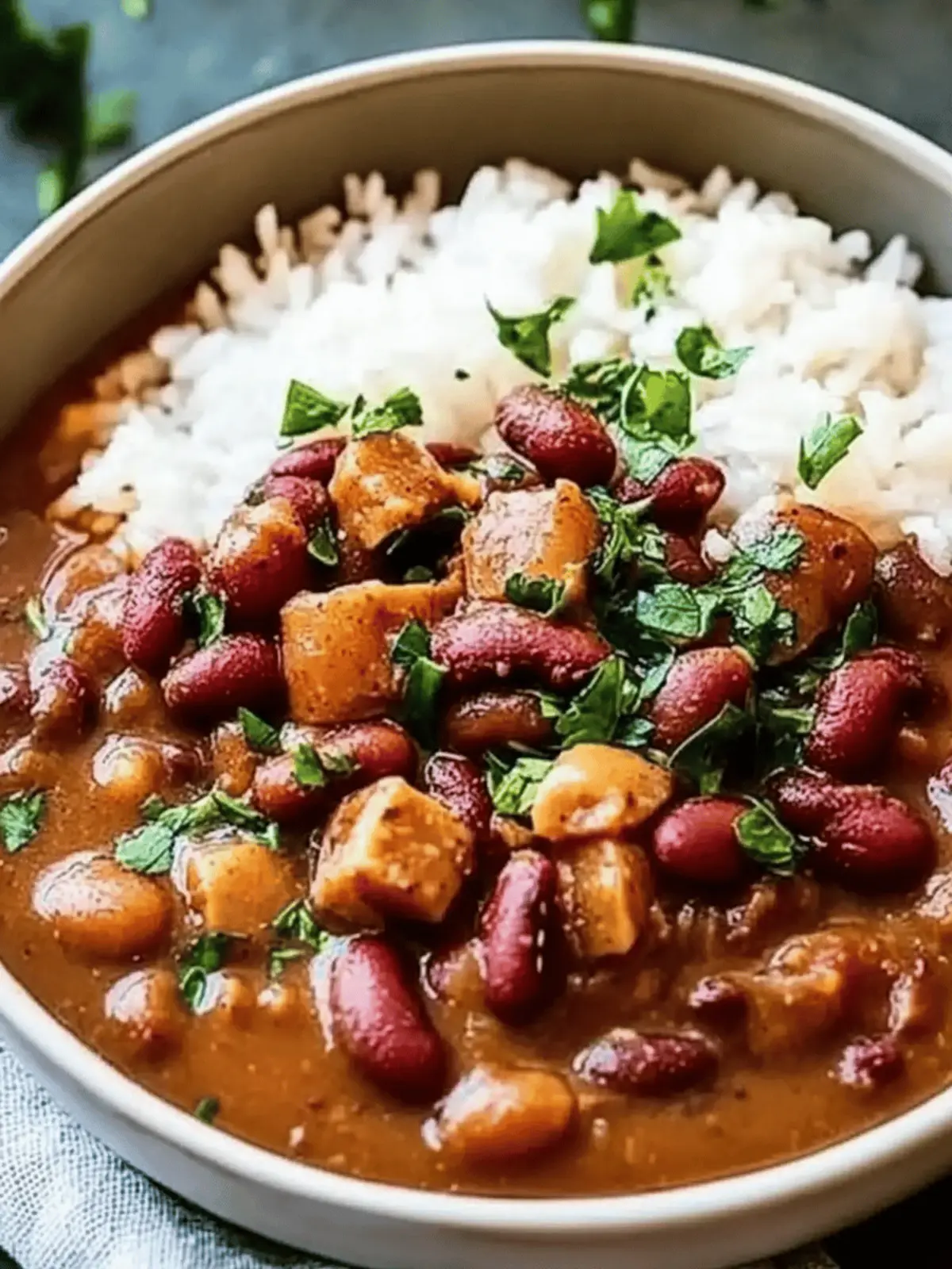 Authentic Louisiana Red Beans with Rice