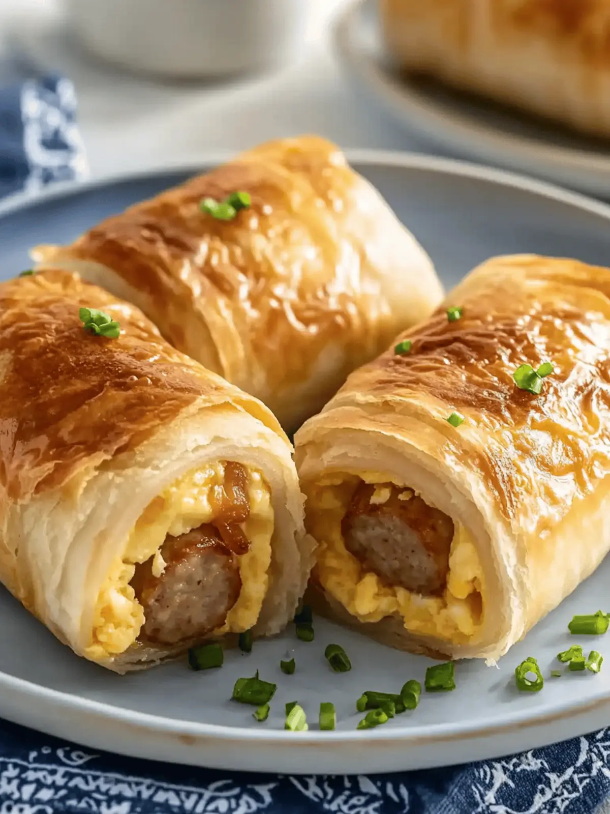 Sausage Egg Breakfast Roll-Ups