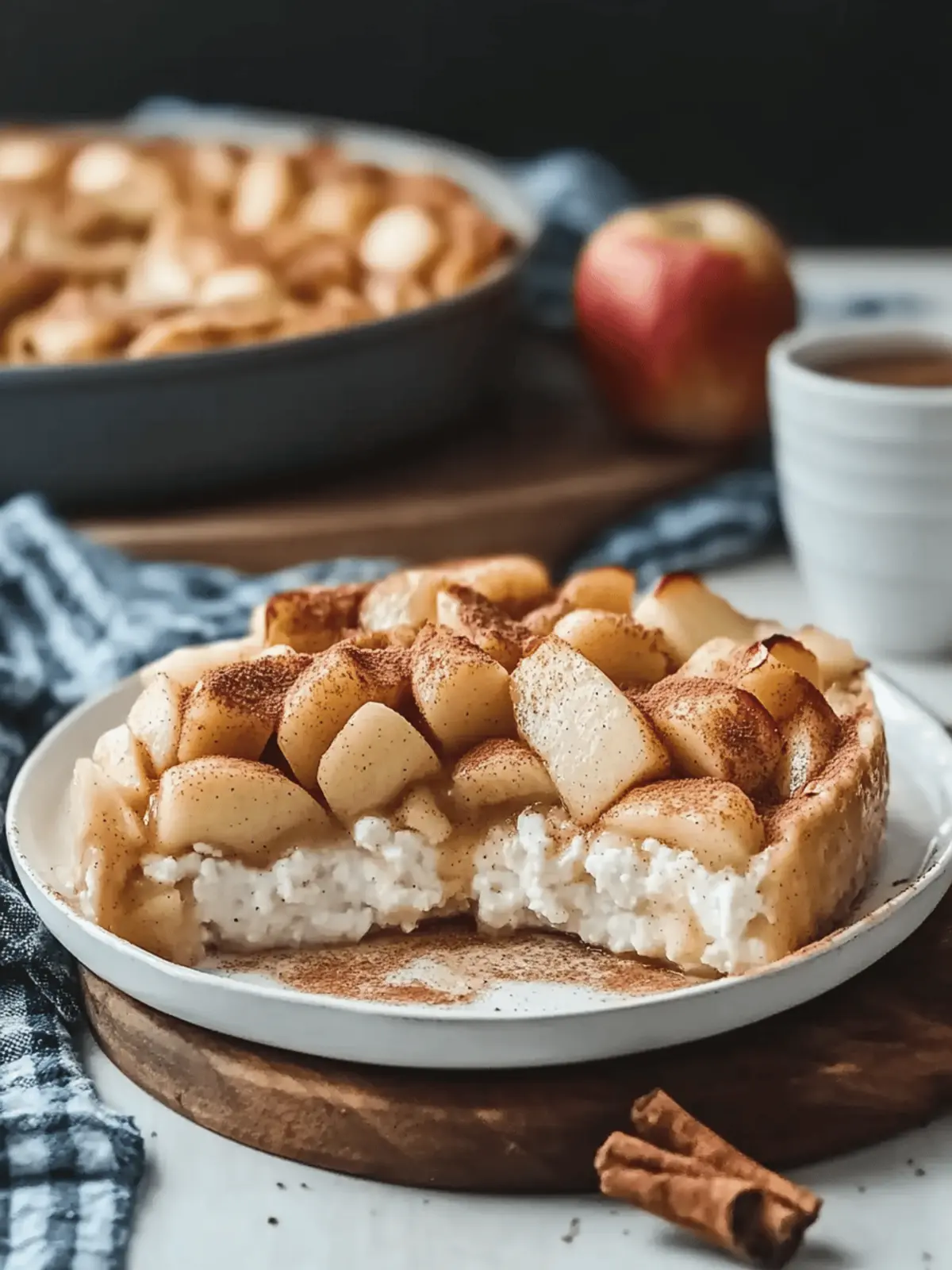Apple Cinnamon Cottage Cheese Bake