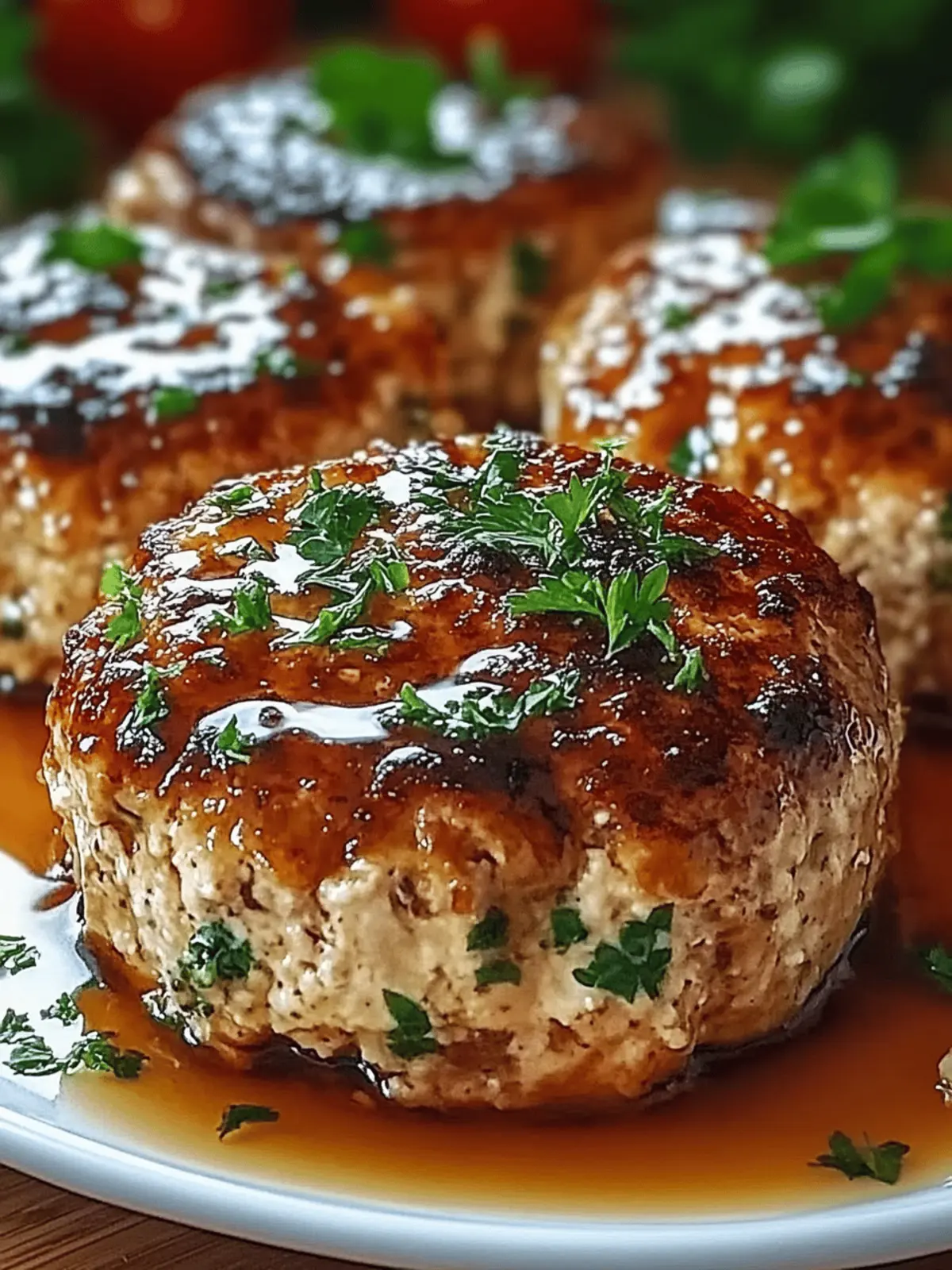 Garlic Parmesan Chicken Meatloaf