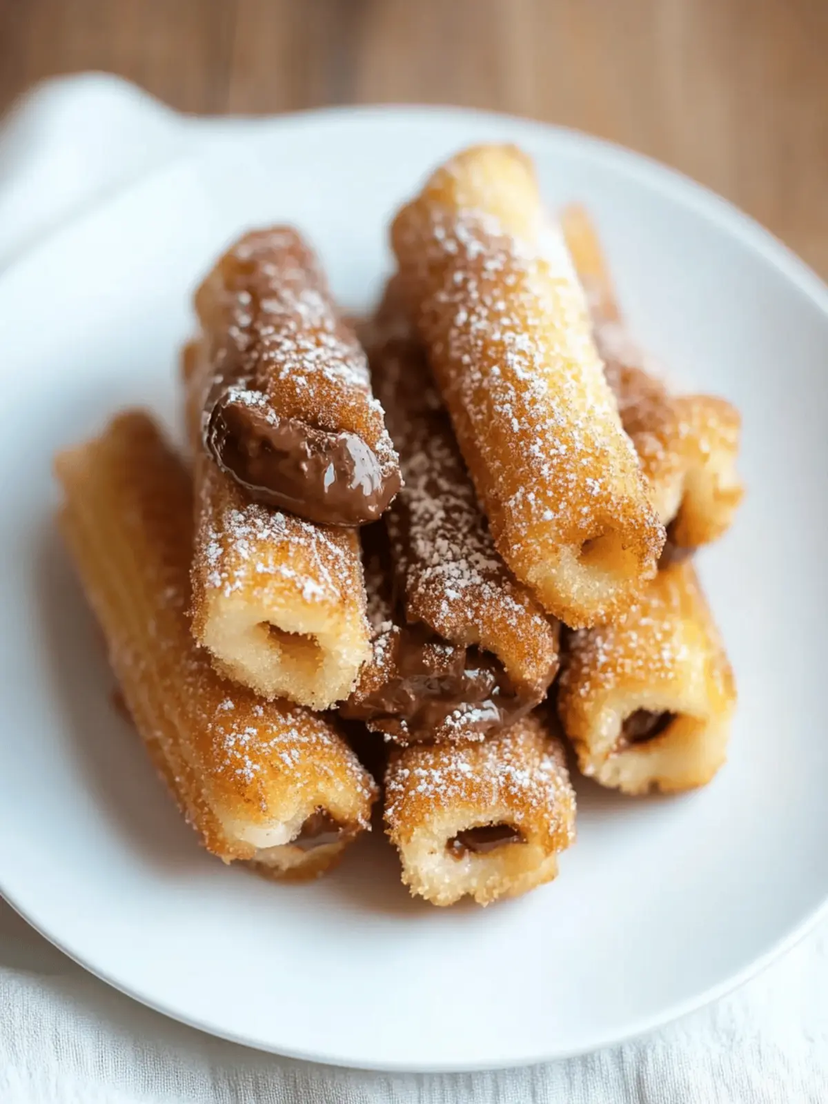 Nutty Churro Bites with Nutella
