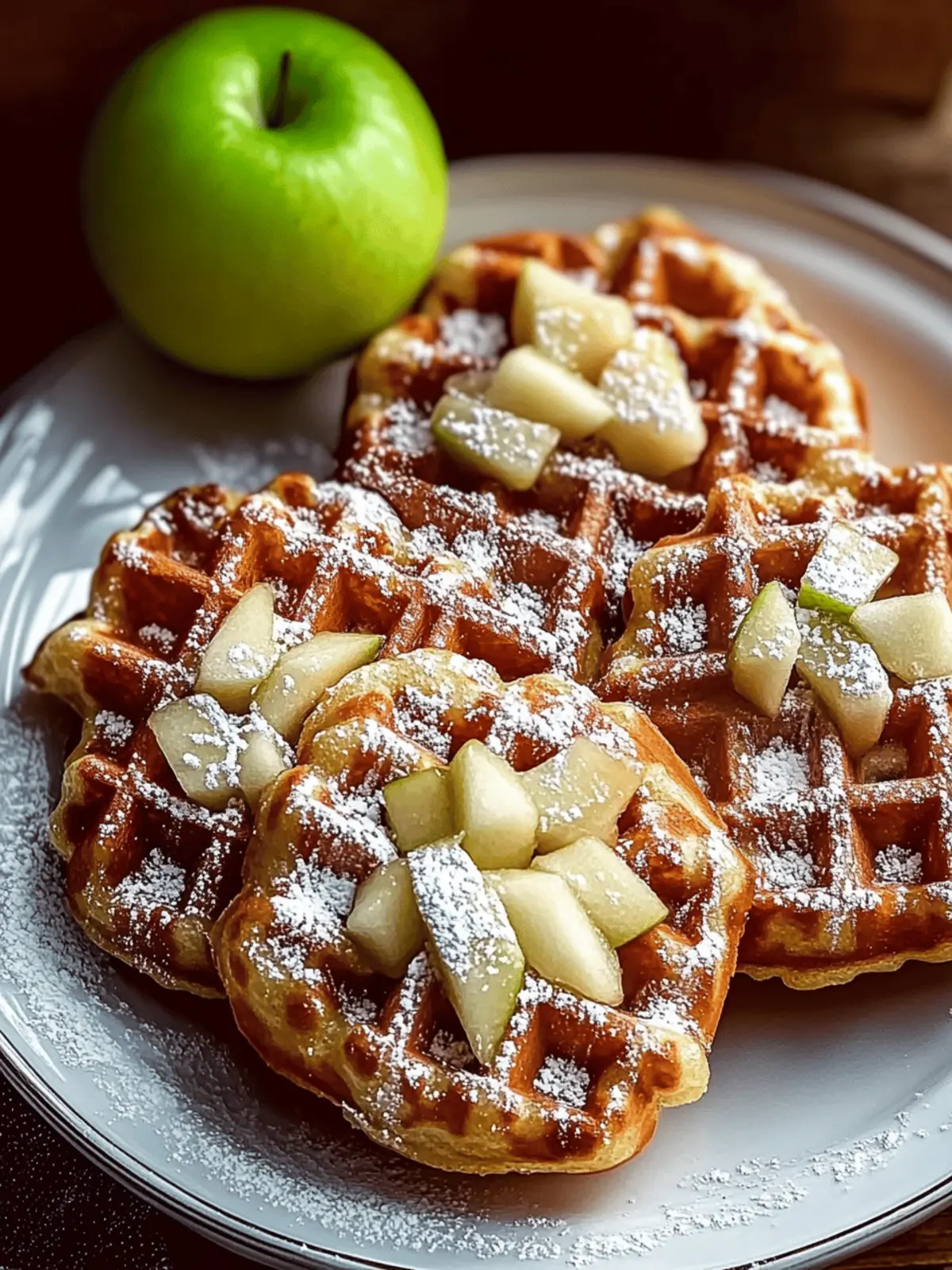 Apple Fritter Waffle Donuts