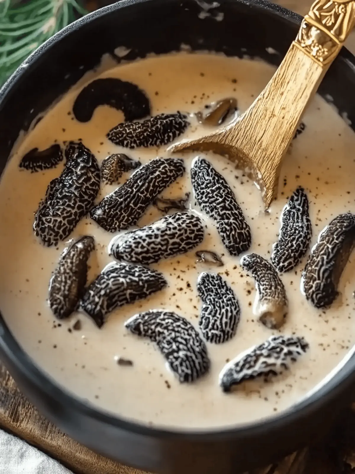Morel Bourbon Cream Sauce