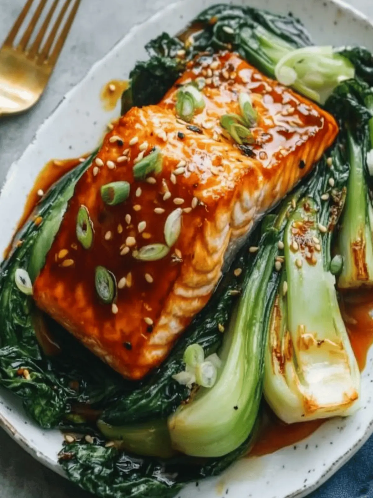 Sweet and Sour Salmon with Bok Choy
