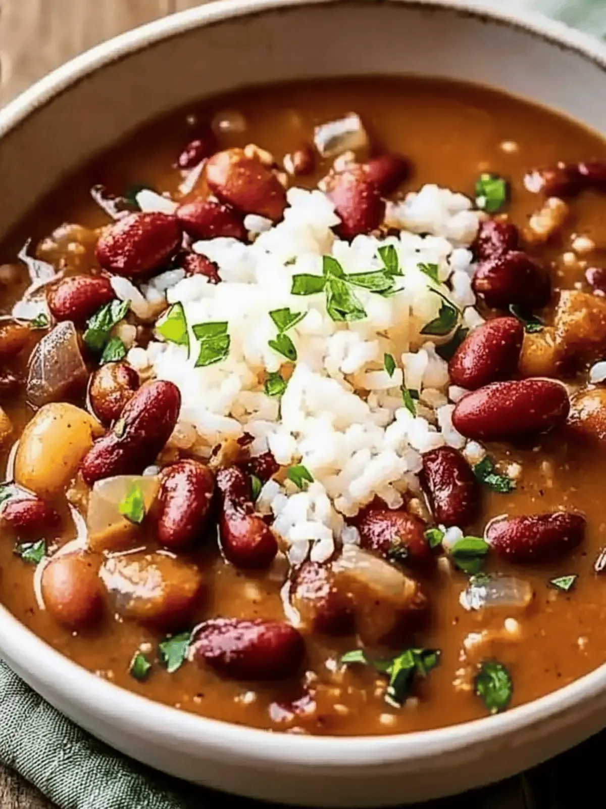 Authentic Louisiana Red Beans with Rice
