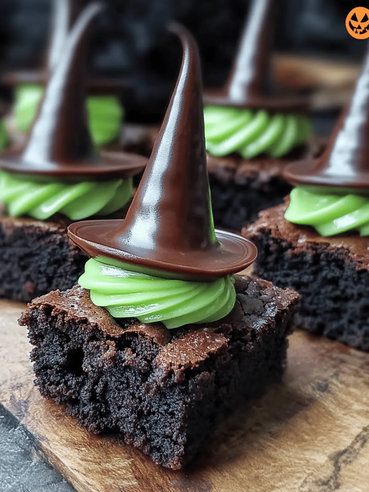 Wicked Witch Hat Brownies