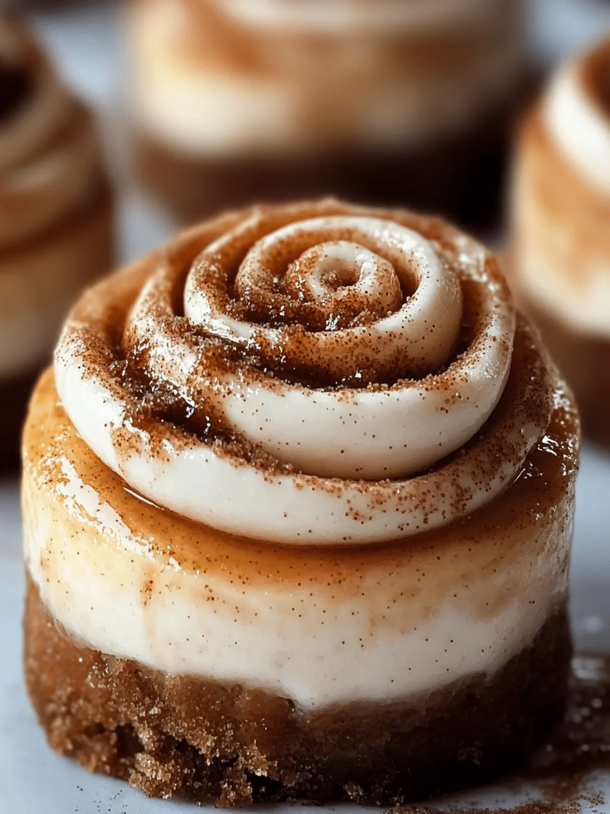 Mini Cinnamon Roll Cheesecakes
