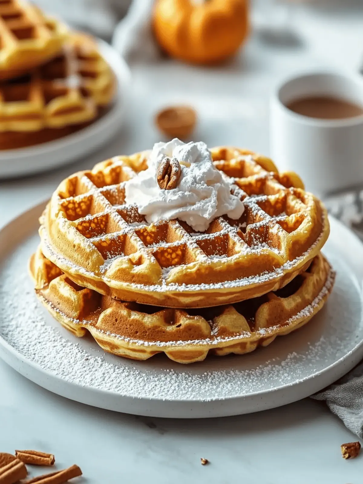 Pumpkin Chai Spice Waffles