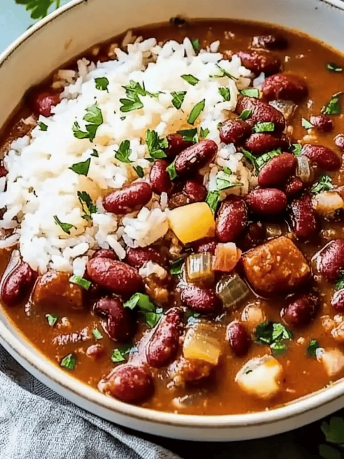 Authentic Louisiana Red Beans with Rice