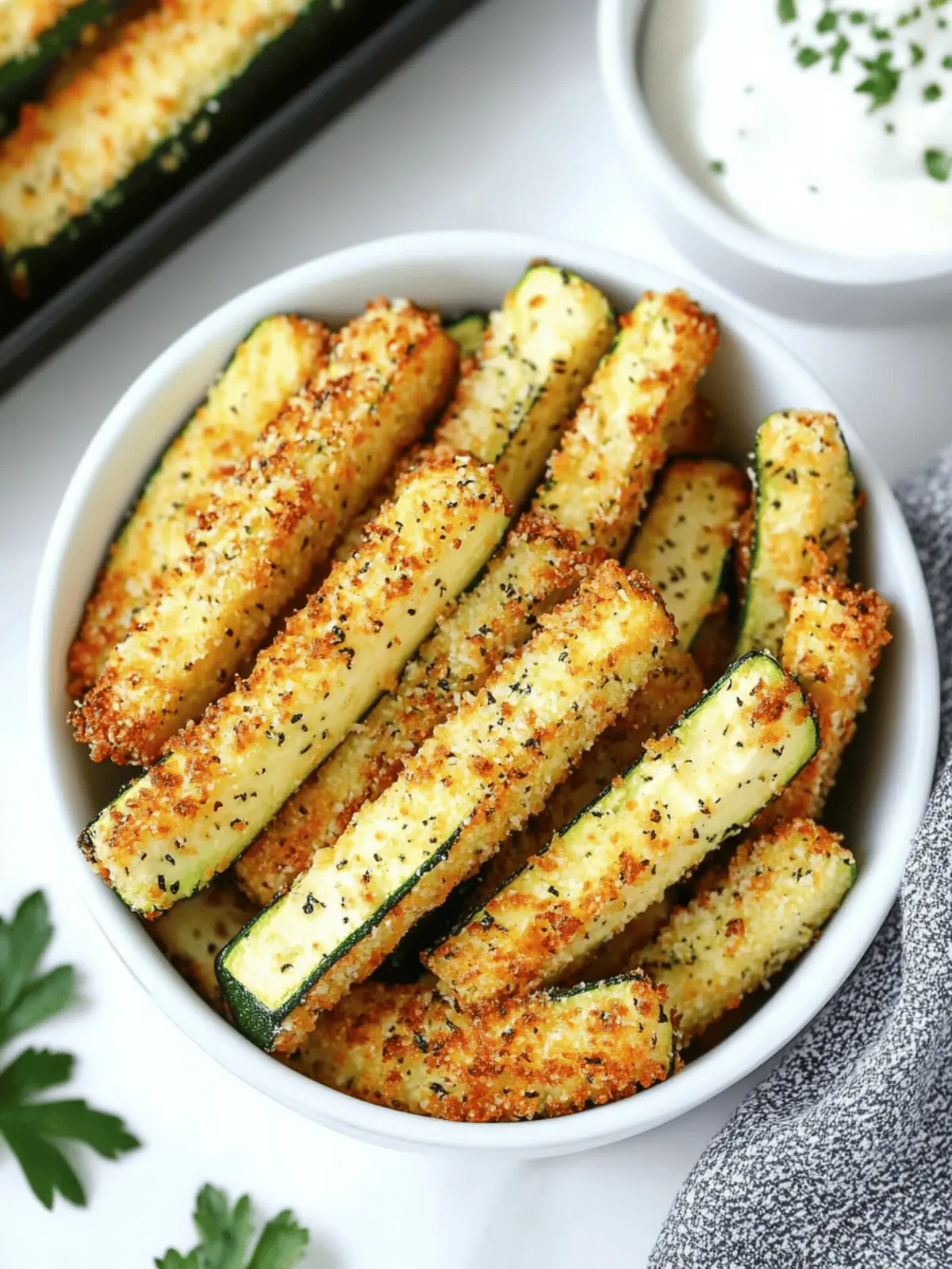 Low Calorie Air Fryer Zucchini Fries