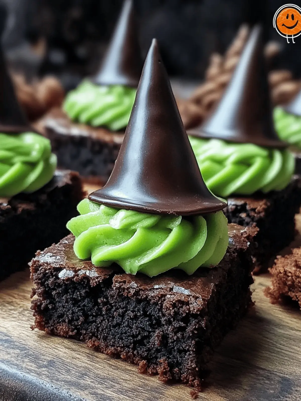 Wicked Witch Hat Brownies