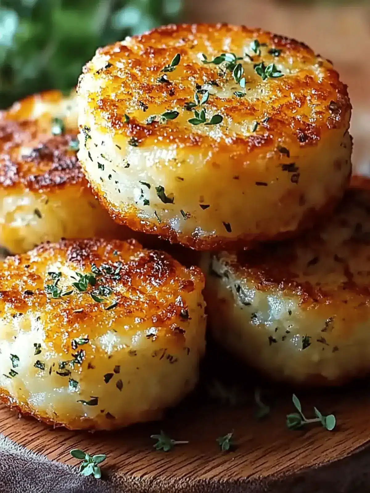Cheesy Herb Mashed Potato Puffs
