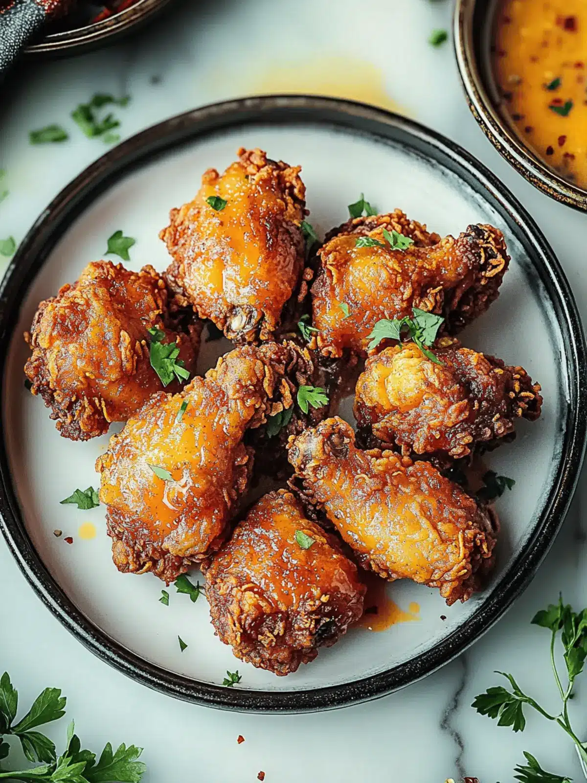 Crispy Spicy Buttermilk Fried Chicken