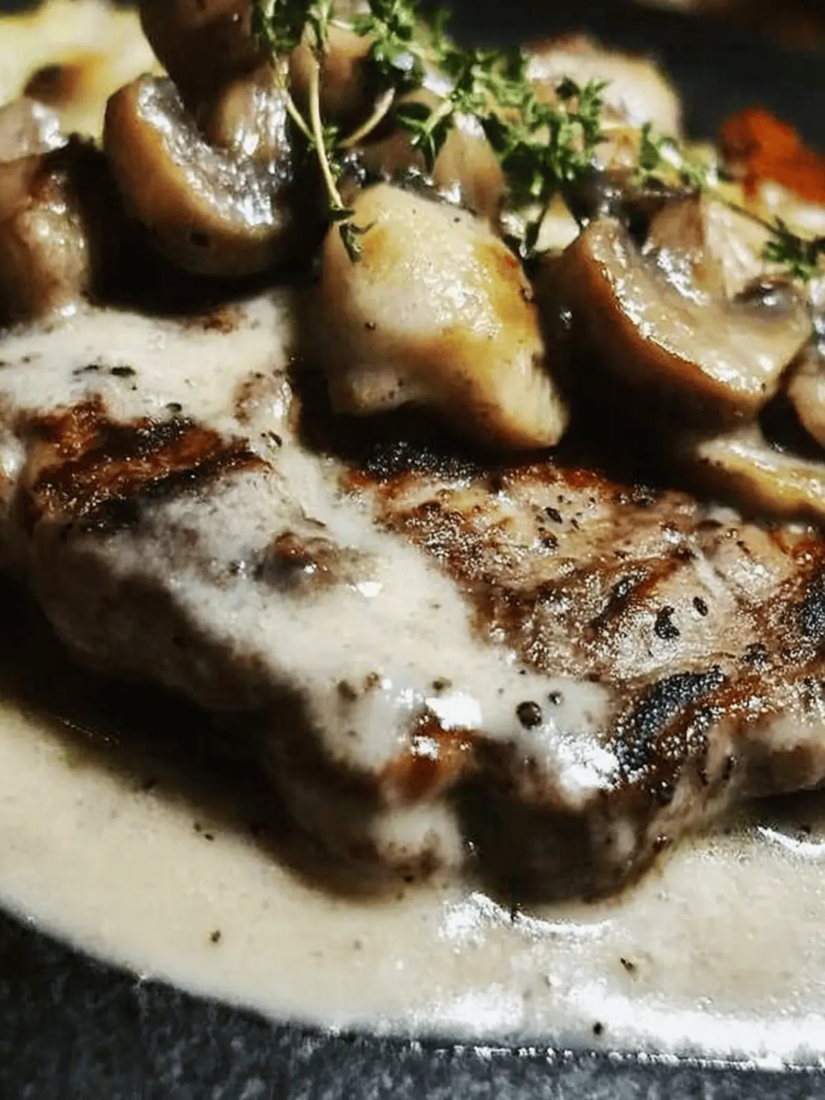 Morel Mushroom White Cream Steak Sauce