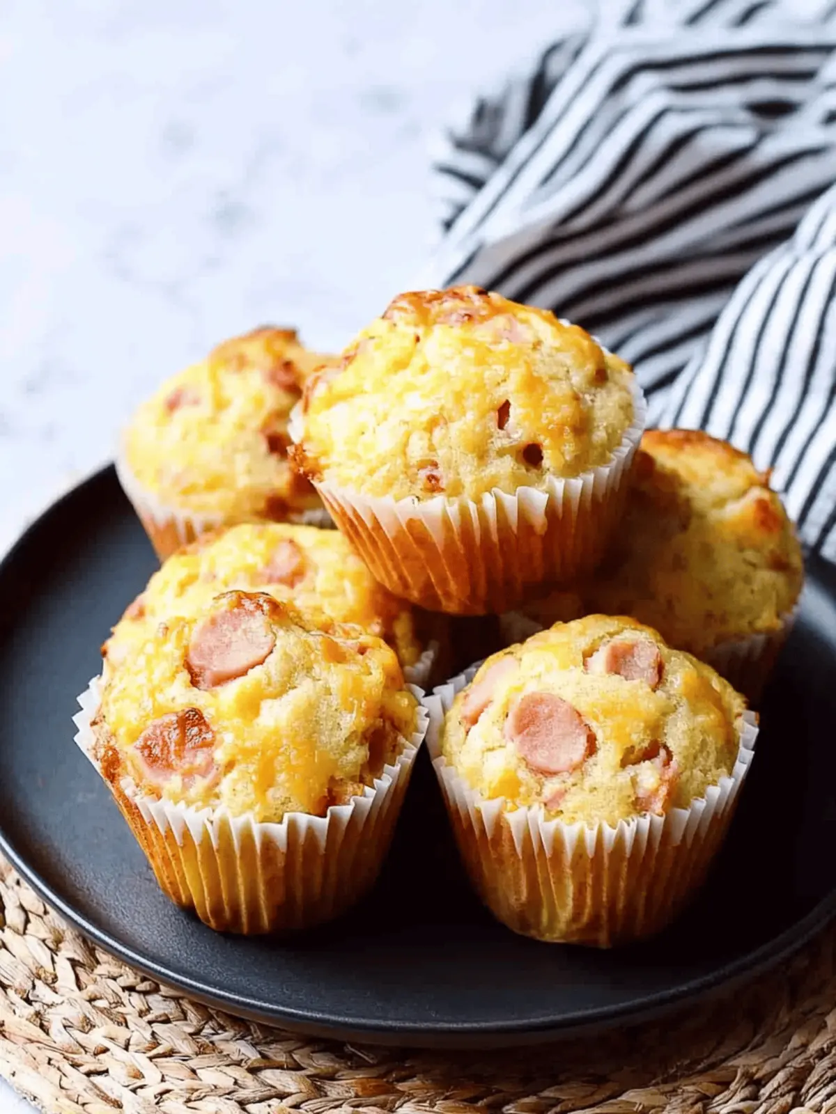 Ham and Cheese Muffins