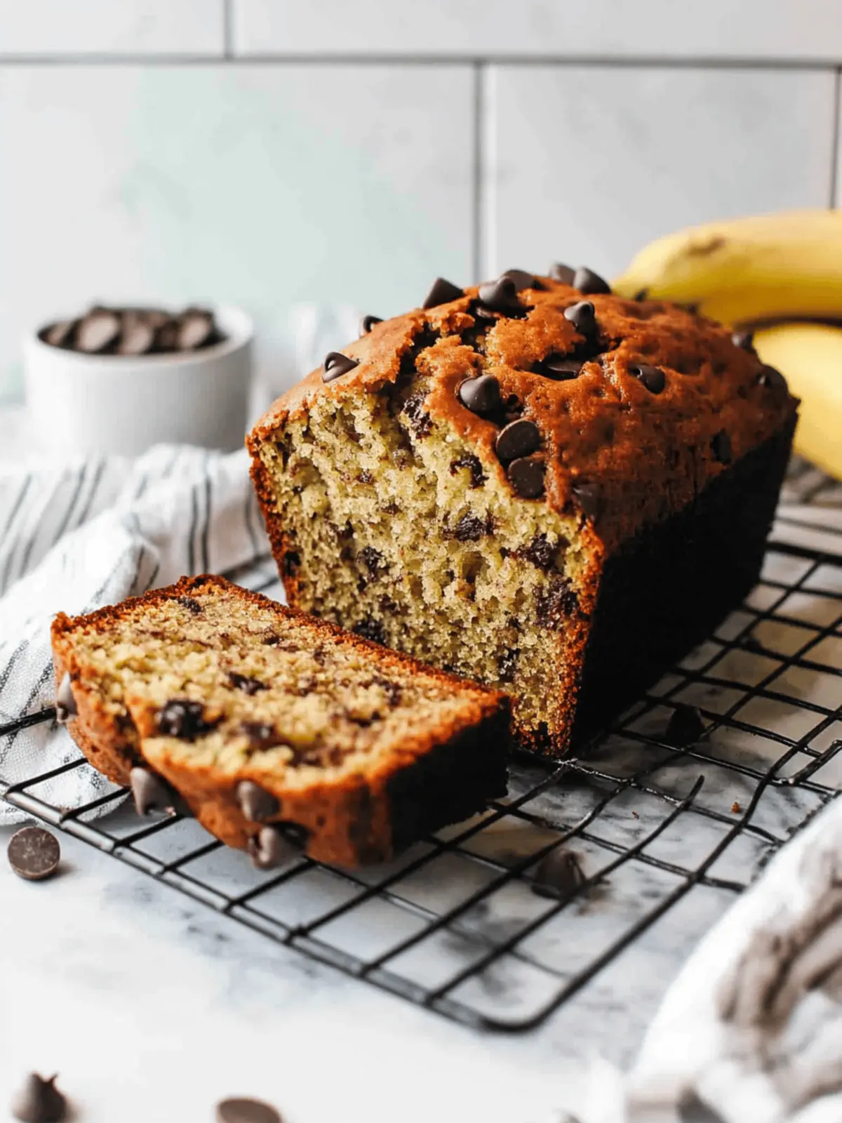 One Bowl Chocolate Chip Banana Bread