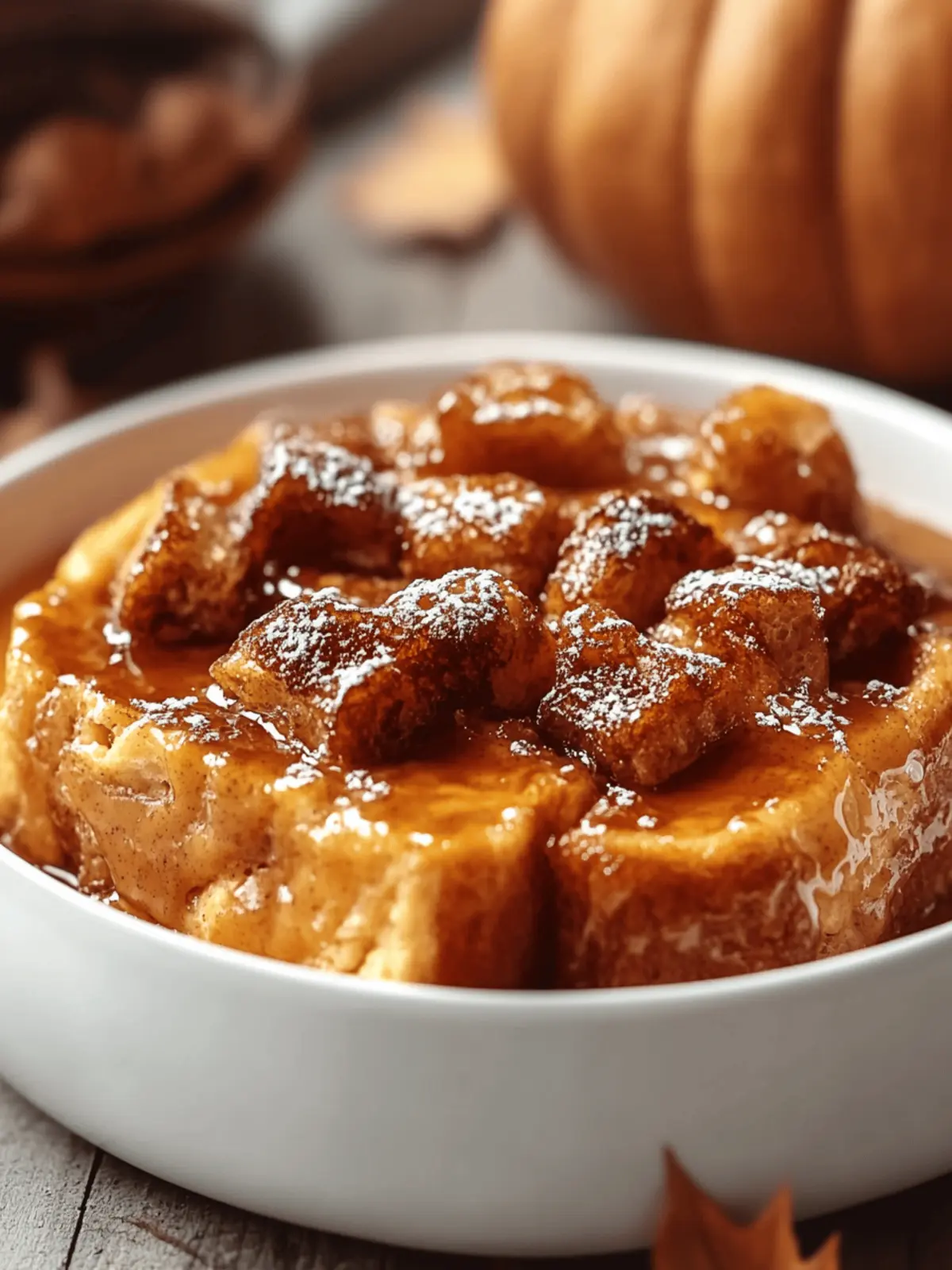 Pumpkin Spice French Toast Casserole