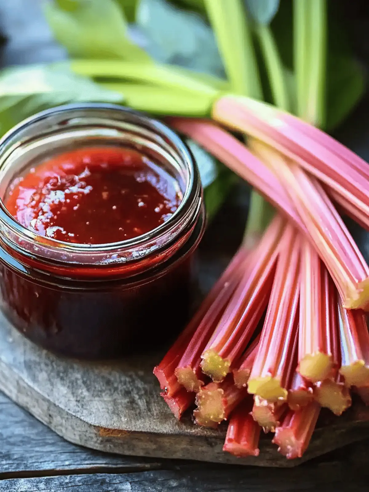 Rhubarb Balsamic Reduction
