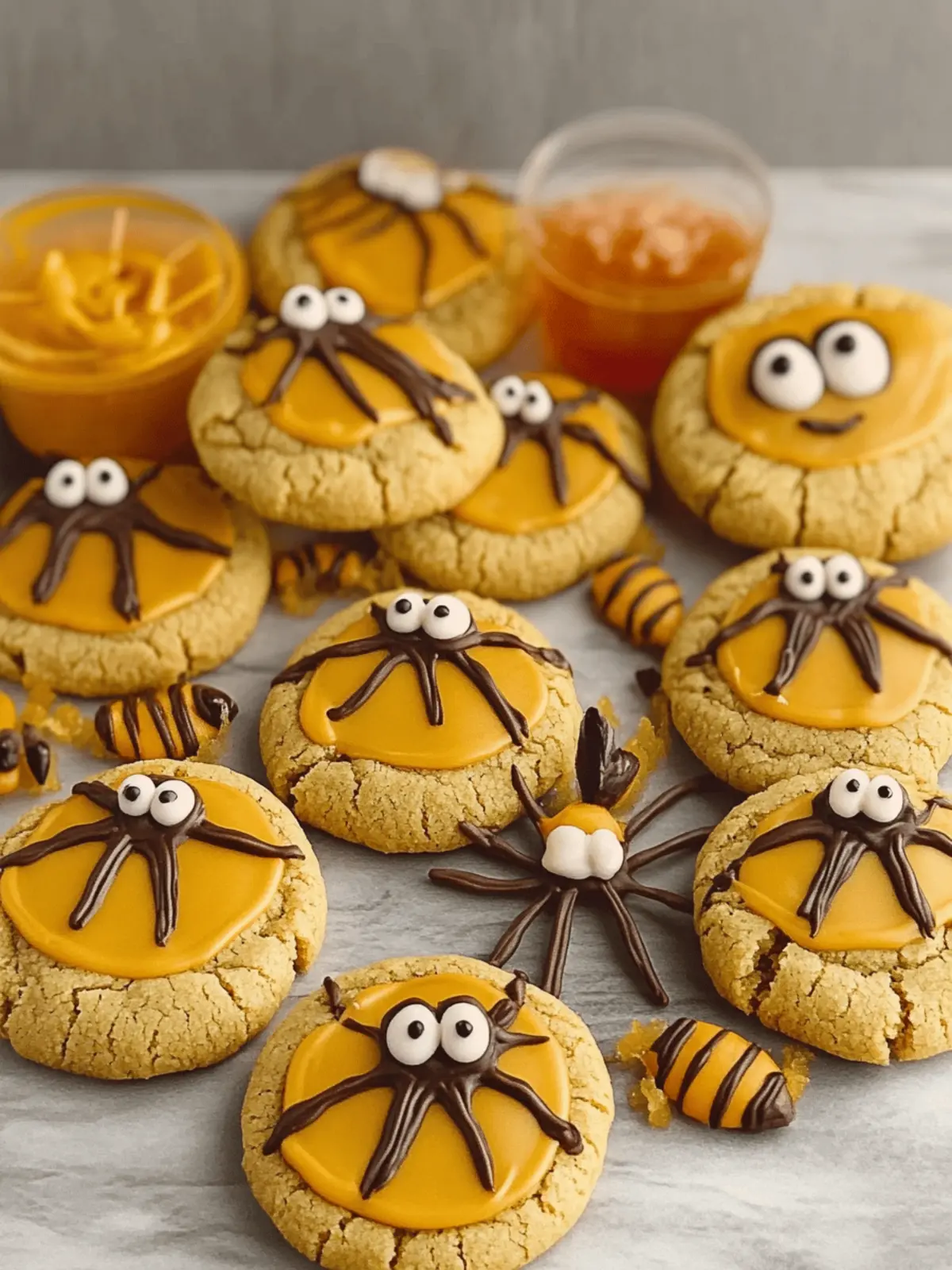 Peanut Butter Spider Halloween Cookies
