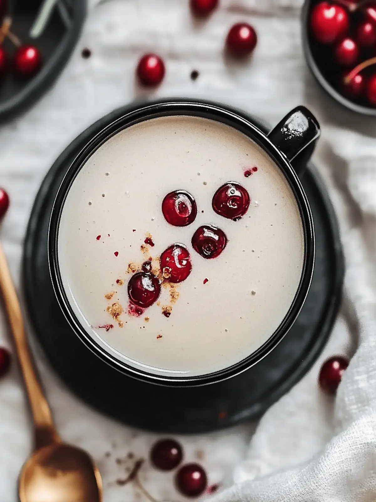 Cherry Vanilla Tea Latte