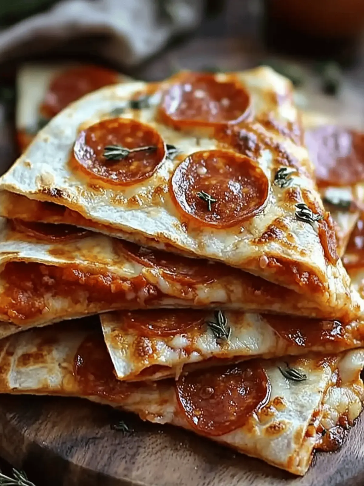 Pepperoni Pizzadillas