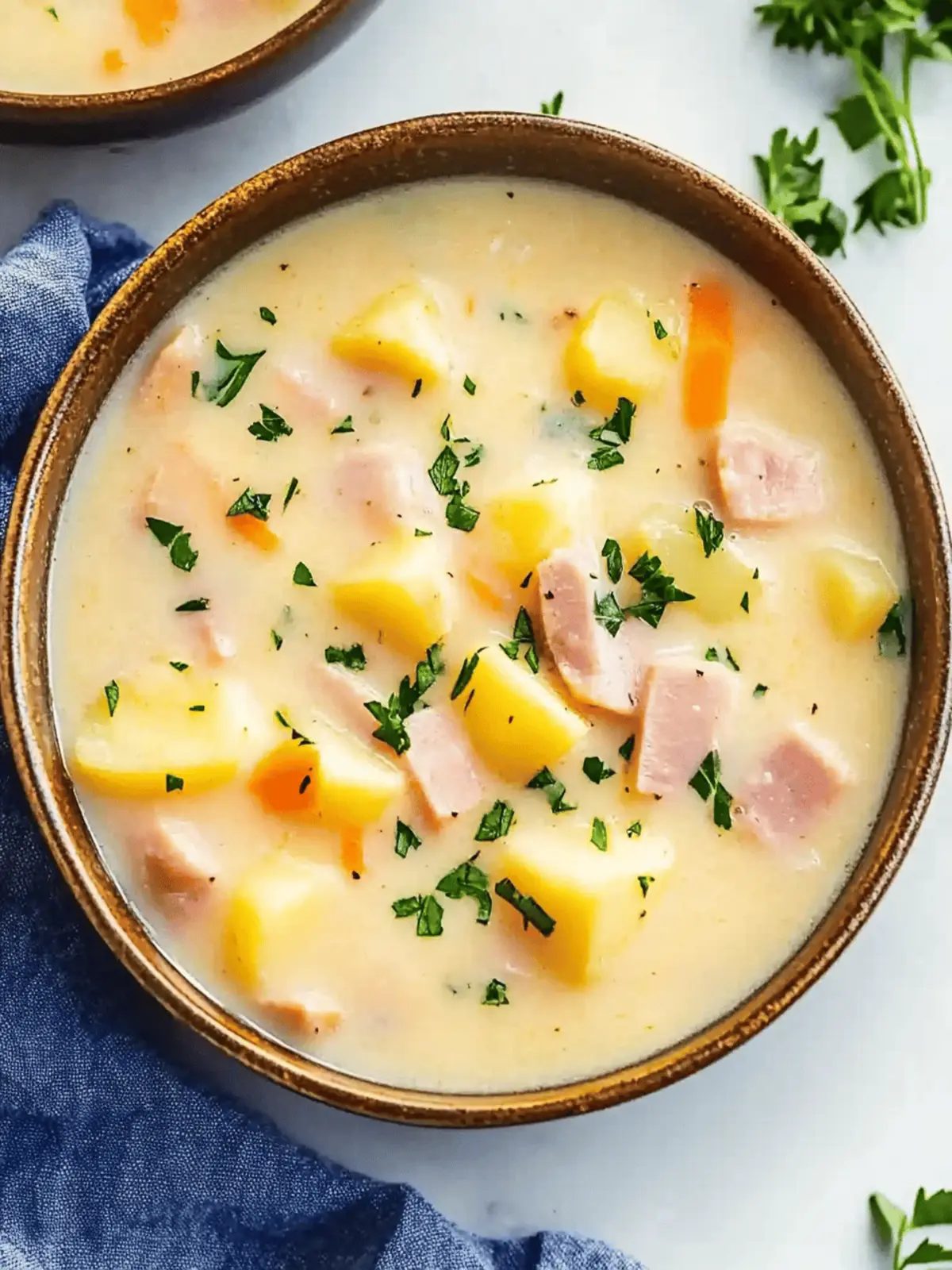 Yukon Gold Potato and Ham Soup
