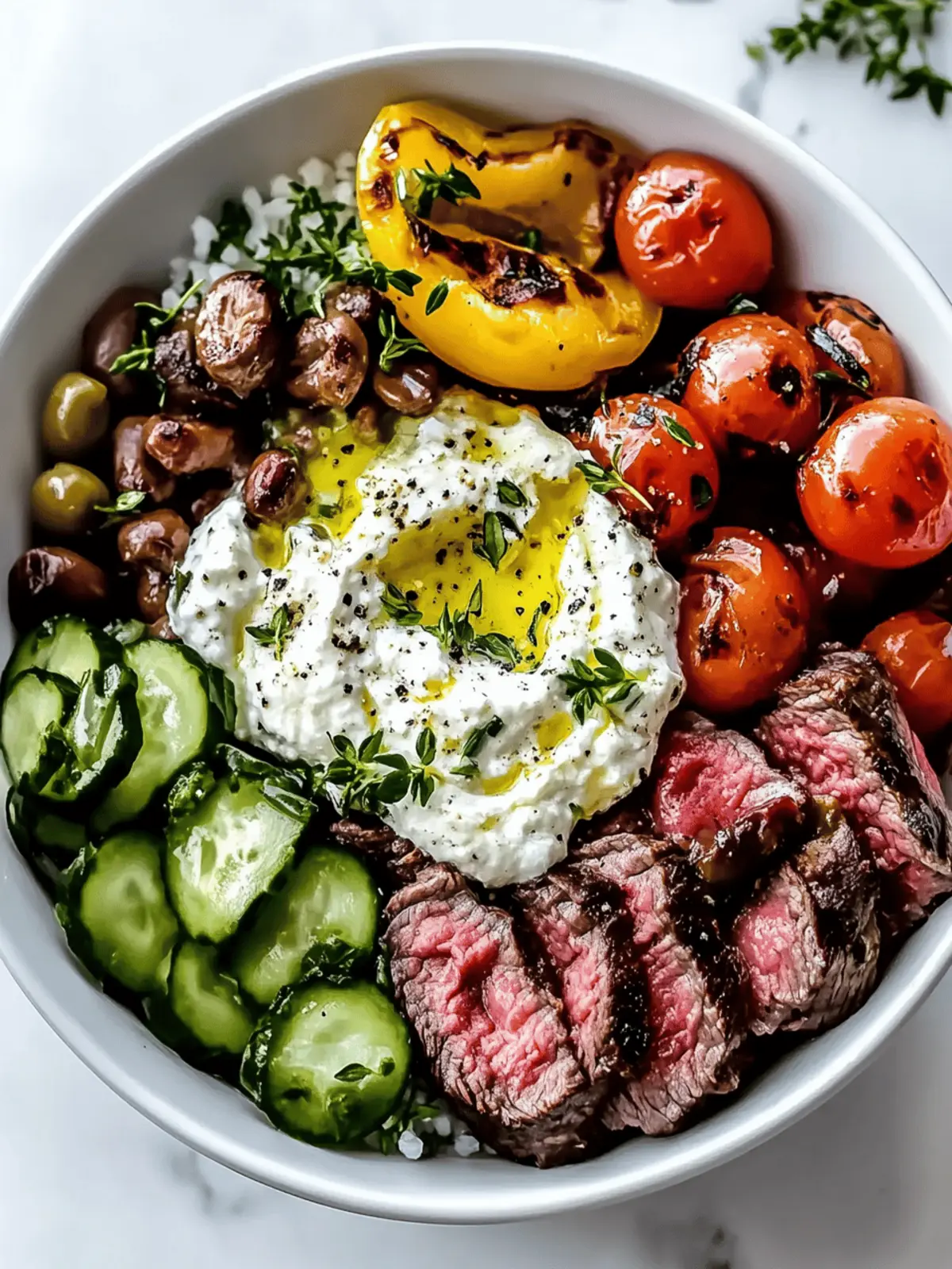 Mediterranean Steak Bowl