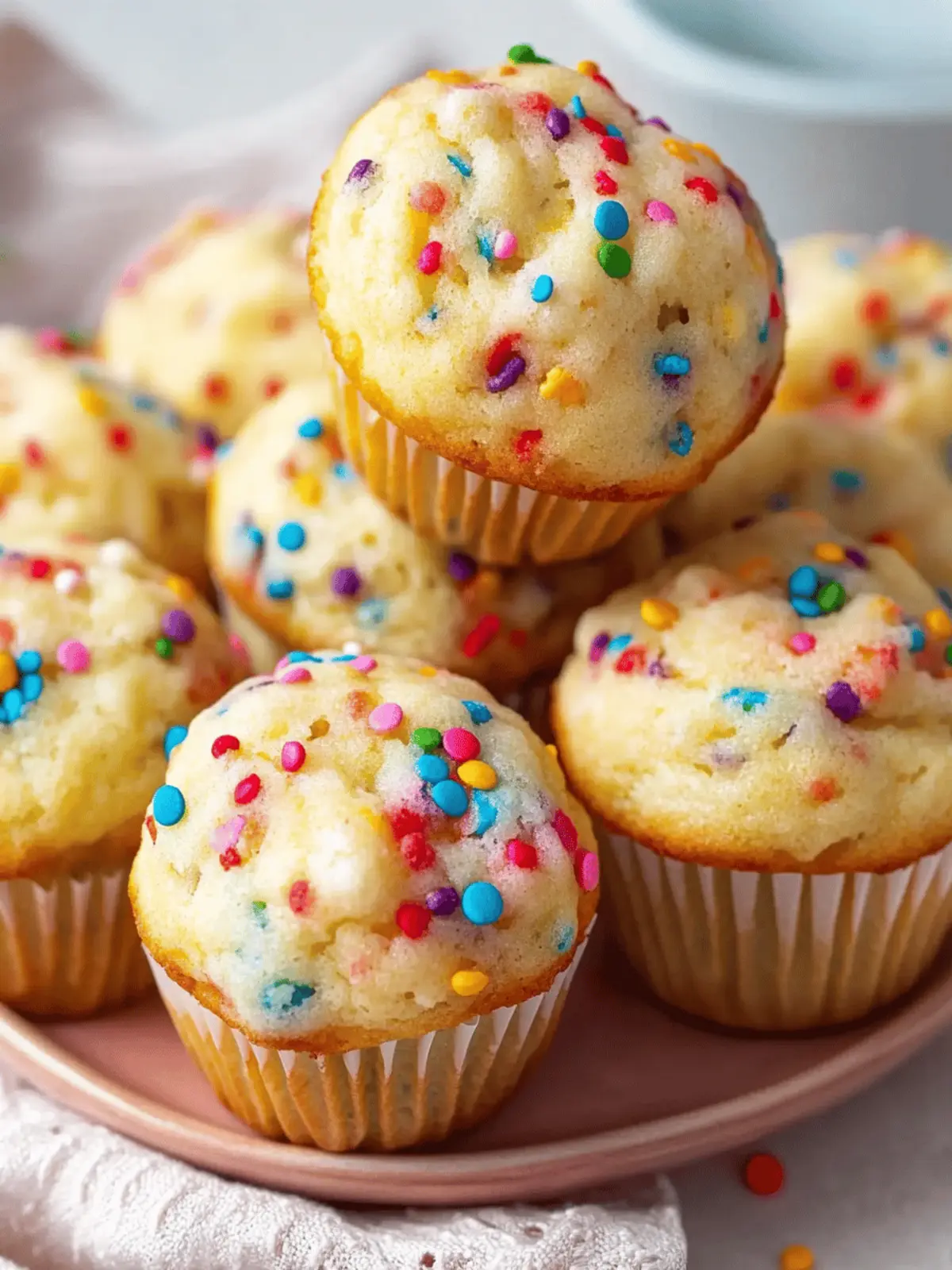 Mini Funfetti Yogurt Muffins