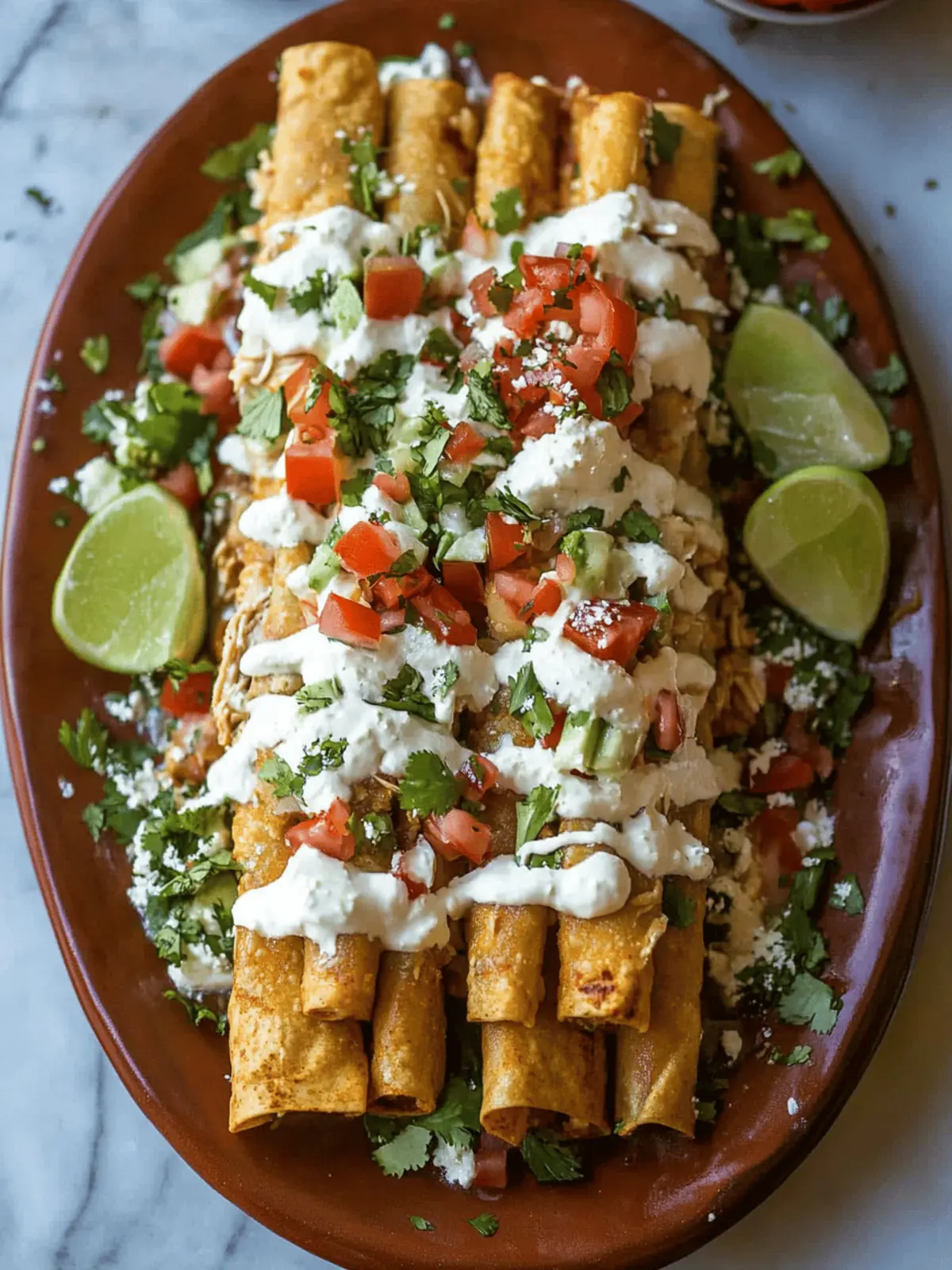 Chicken Flautas Mexicanas