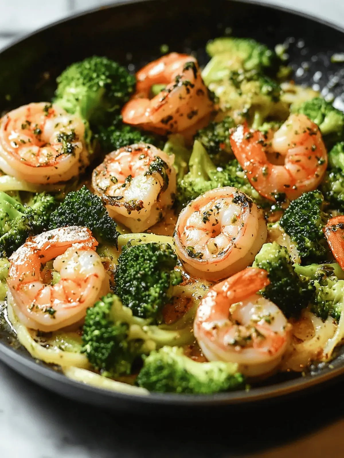 Keto Garlic Shrimp with Broccoli