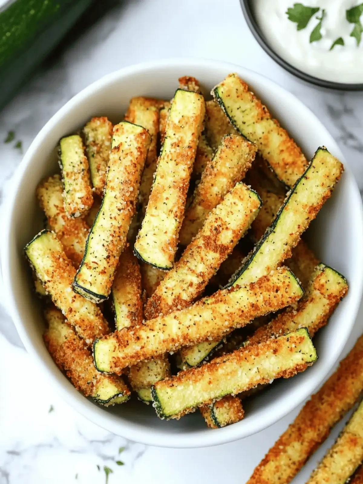 Low Calorie Air Fryer Zucchini Fries