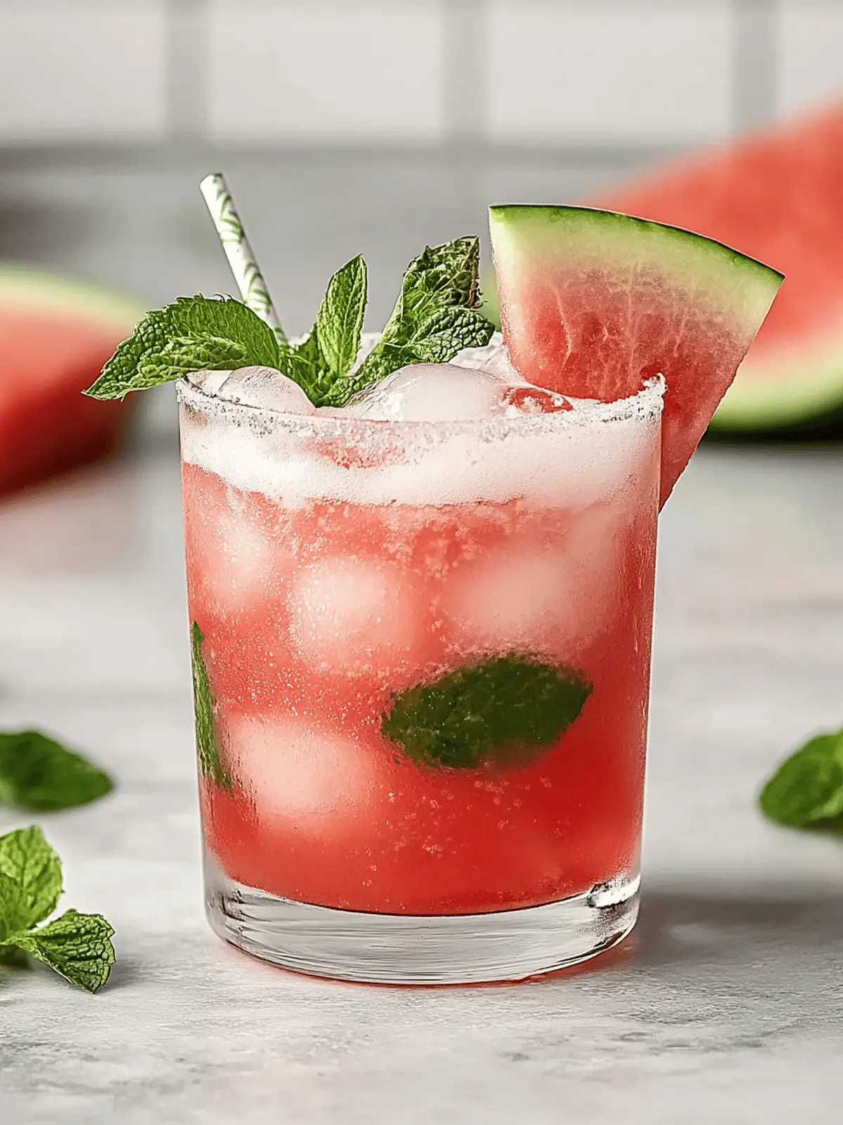 Watermelon Mojito Mocktail