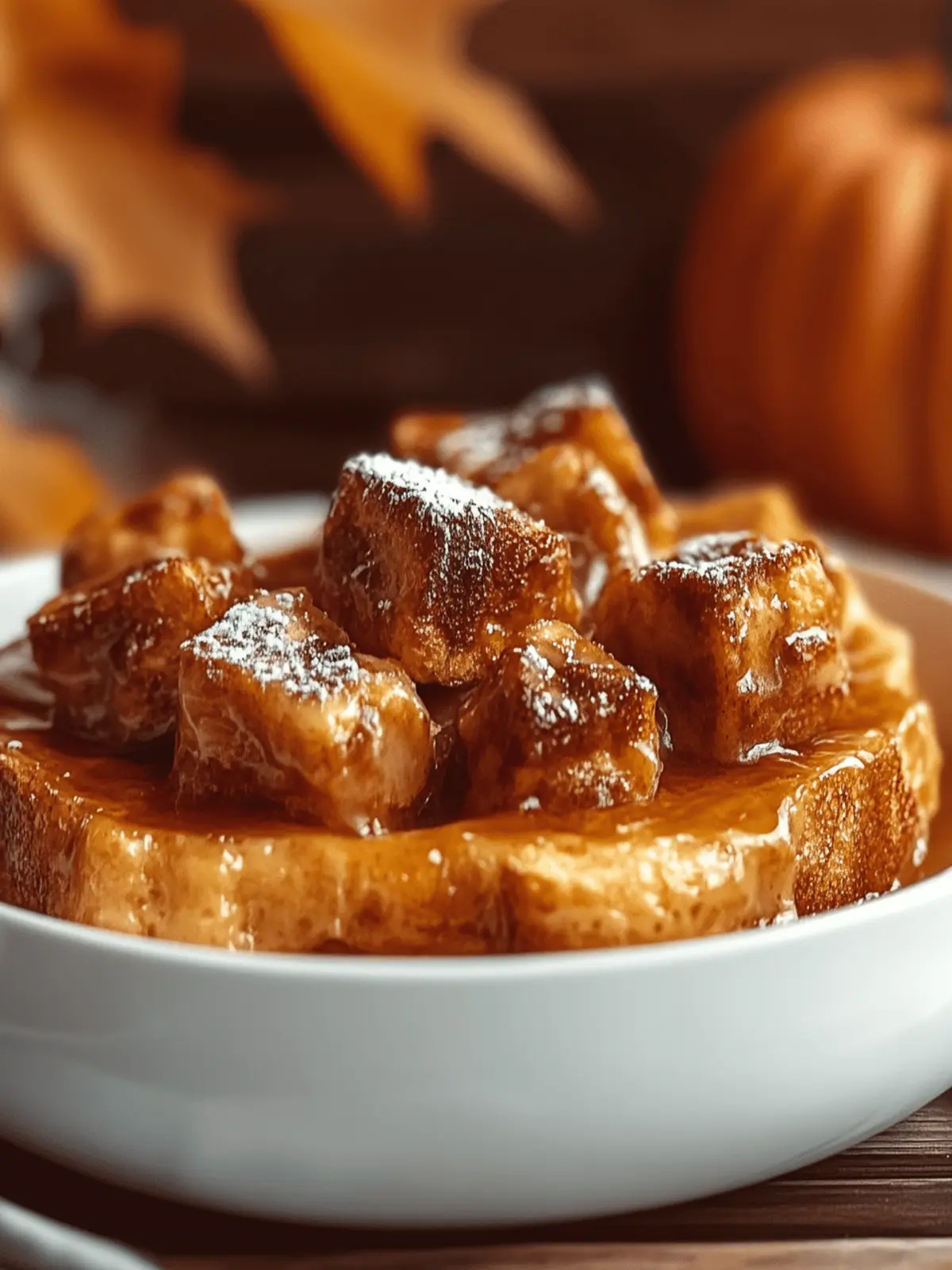 Pumpkin Spice French Toast Casserole