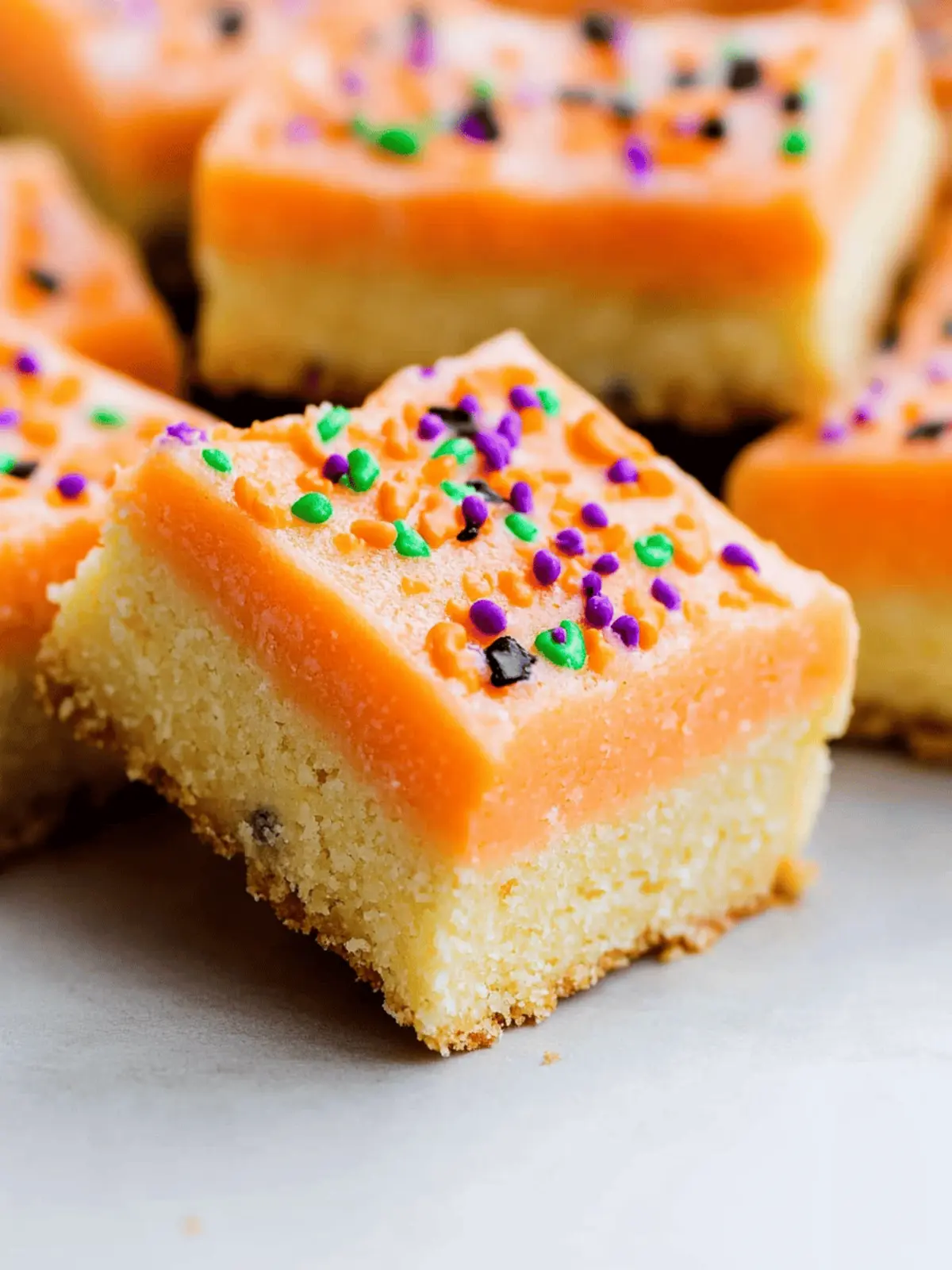 Halloween Frosted Sugar Cookie Bars