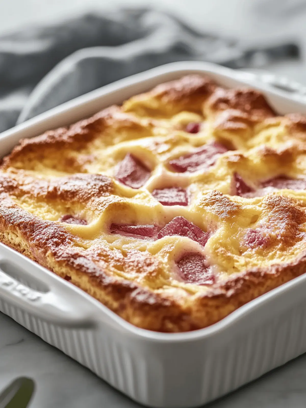 Rhubarb Custard Kuchen