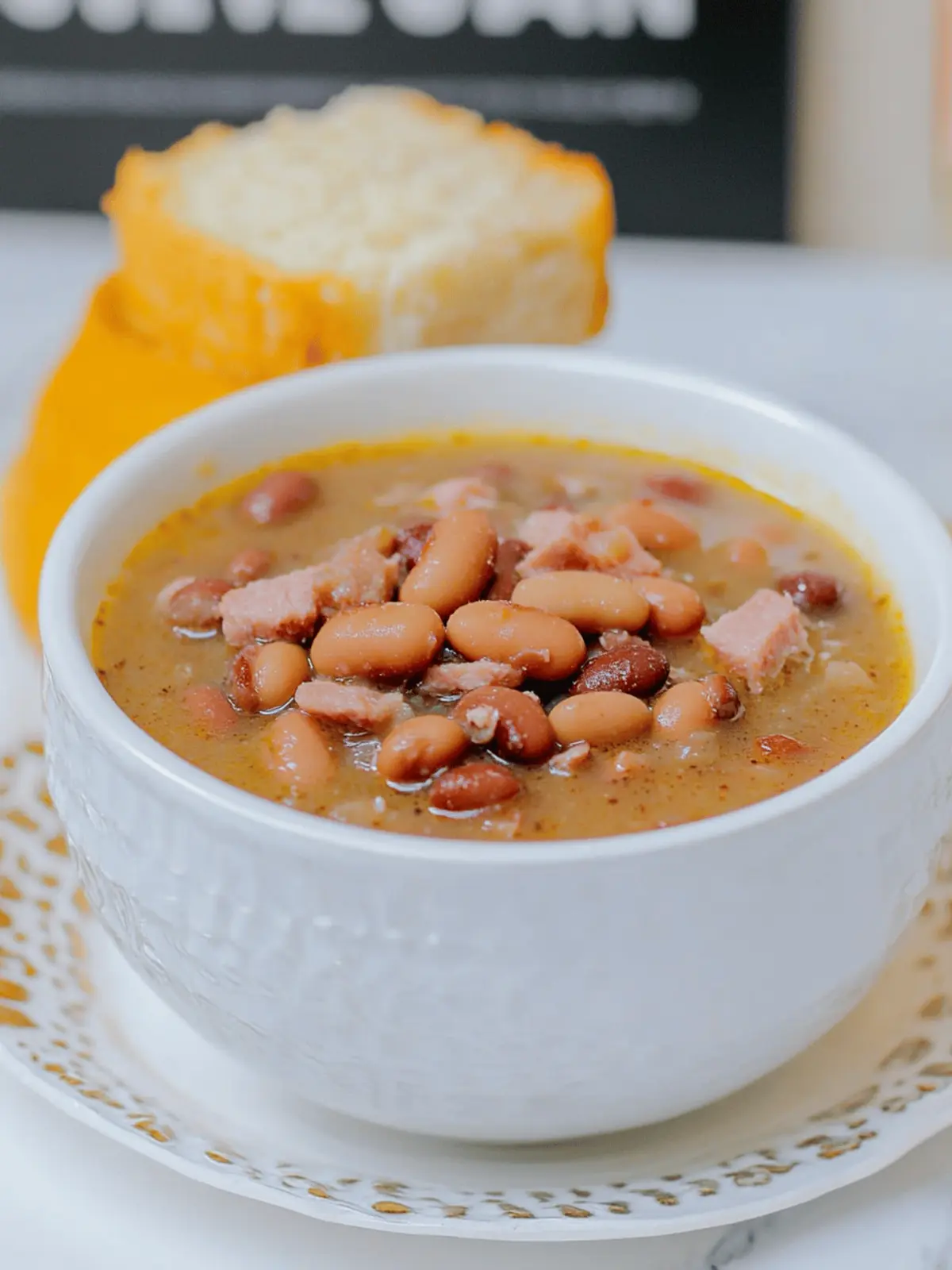 Crock Pot Brown Bean and Ham Soup