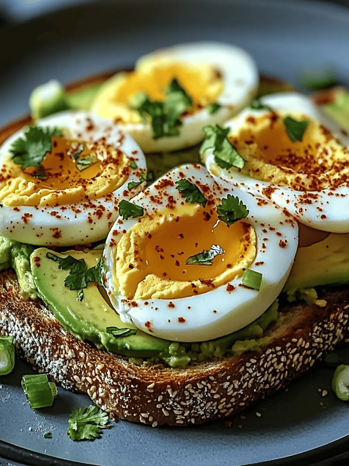 Spicy Chili Butter Avocado Toast with Eggs
