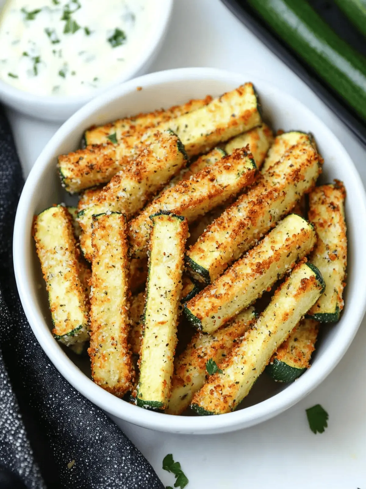 Low Calorie Air Fryer Zucchini Fries